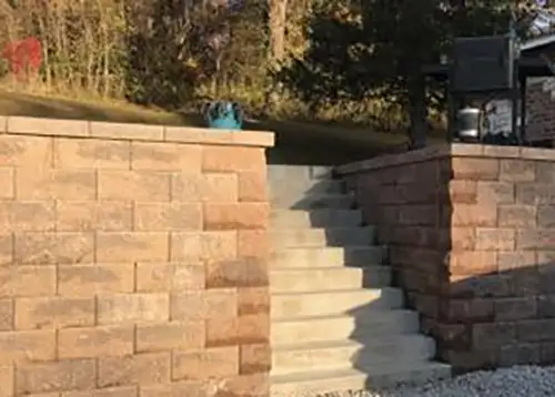 A+ Concrete - concrete stone steps and brick retaining walls for garden, landscaping - Collinsville, IL