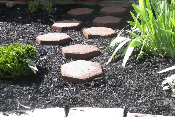 A+ Concrete - concrete stepping stones, hexagon stone steppers, for garden, landscaping - Collinsville, IL